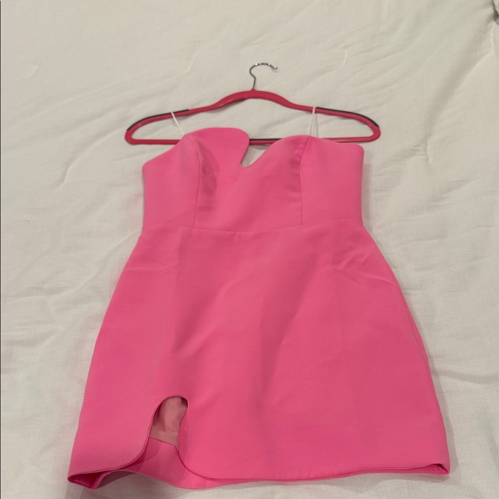 Amanda Uprichard Pink Mini Dress